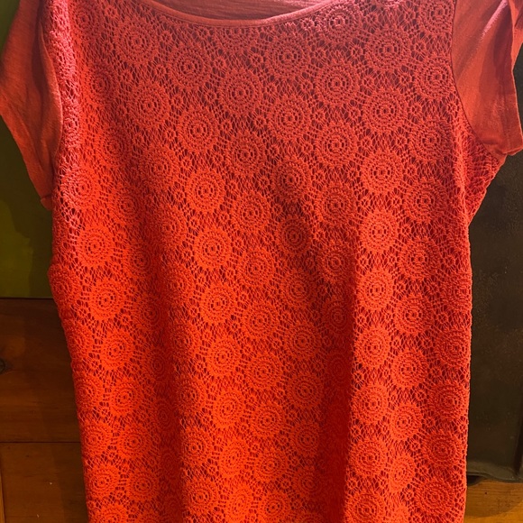 T-shirt with lace pattern - Picture 1 of 3